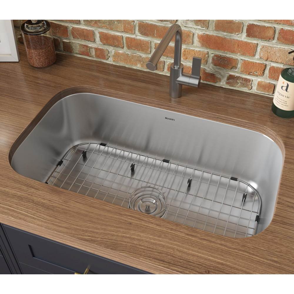 Ruvati 32-inch Undermount 16 Gauge Stainless Steel Kitchen Sink Single Bowl