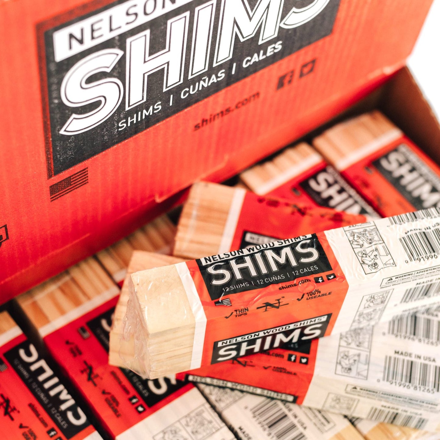 Pro-Pack Carton 120 Count - 8 Inch Wood Shims