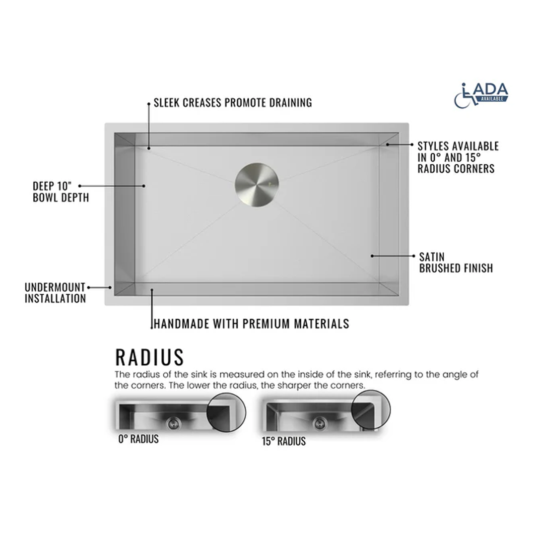 Pelican Handmade Series PL-HA118 Kitchen Sink
