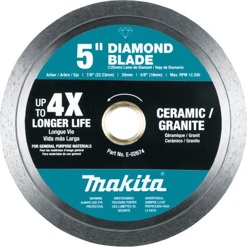 Diamond Blade, Continuous Rim, General Purpose