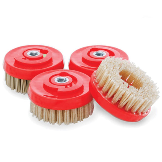 4" Diamond Antiquing Brushes Snail Lock & 5/8 Thread