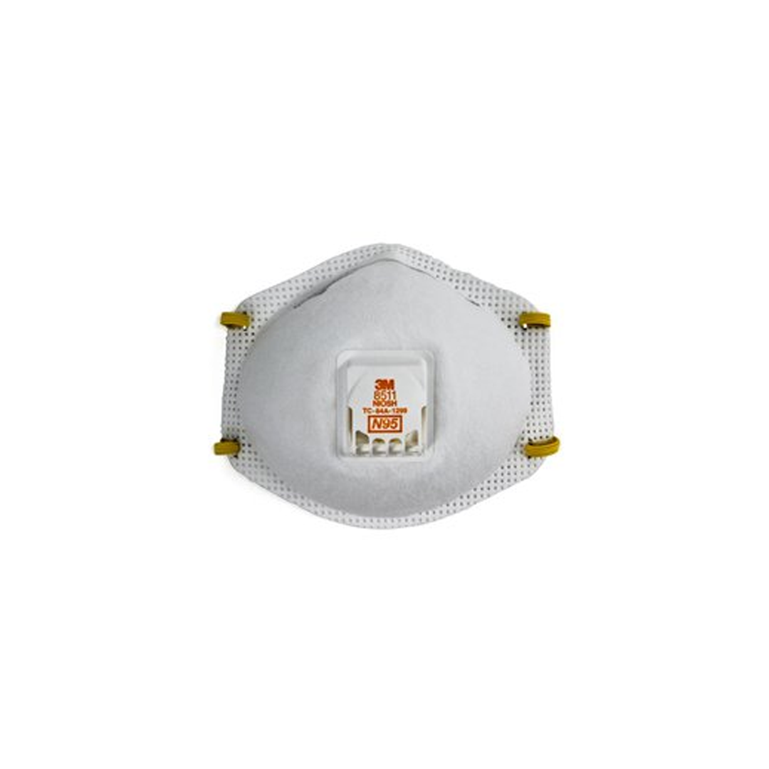 3M™ N95 Disposable Particulate Respirator With Cool Flow™ Exhalation Valve With Exhalation Valve (80 Per Case)