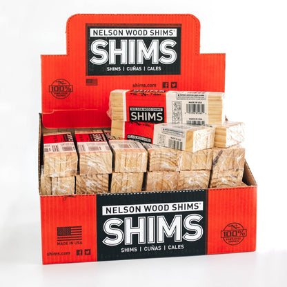 Pro-Pack Carton 120 Count - 8 Inch Wood Shims