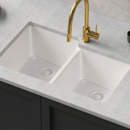 Pelican Crystallite Series PL-175 Granite Composite Double Bowl Sink