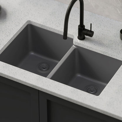 Pelican Crystallite Series PL-175 Granite Composite Double Bowl Sink