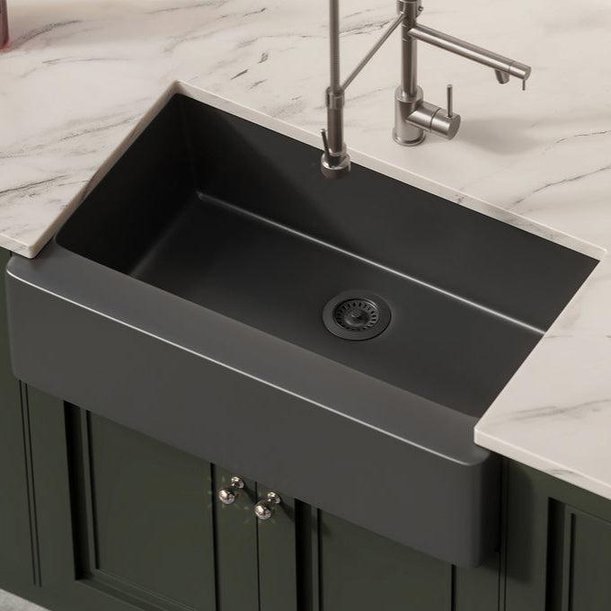 Pelican Crystallite Series PL-300 Granite Composite Apron Front Sink