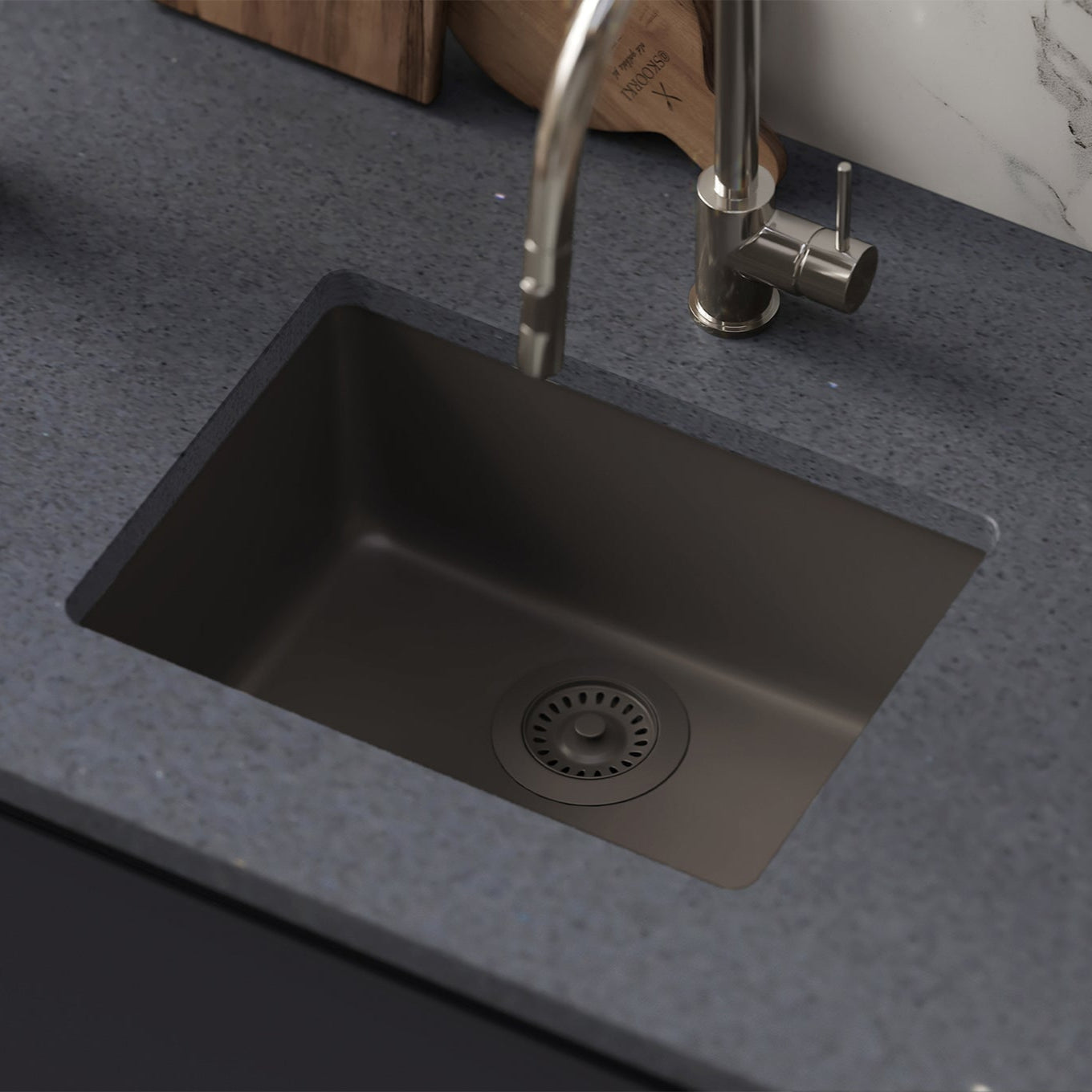 Pelican Crystallite Series PL-350 Granite Composite Single Bowl Bar Sink