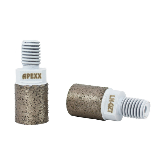 APEXX White Reverse-Thread Incremental Cutting Bit