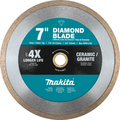 Diamond Blade, Continuous Rim, General Purpose