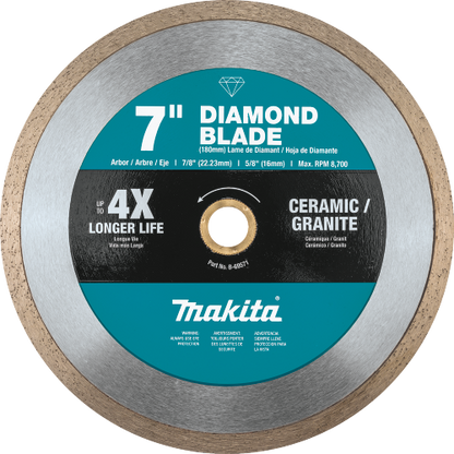 Diamond Blade, Continuous Rim, General Purpose