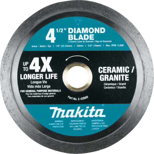 Diamond Blade, Continuous Rim, General Purpose