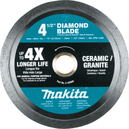 Diamond Blade, Continuous Rim, General Purpose