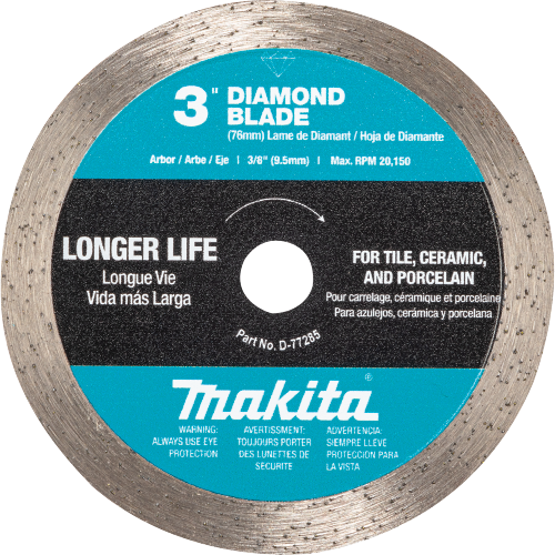 Diamond Blade, Continuous Rim, General Purpose