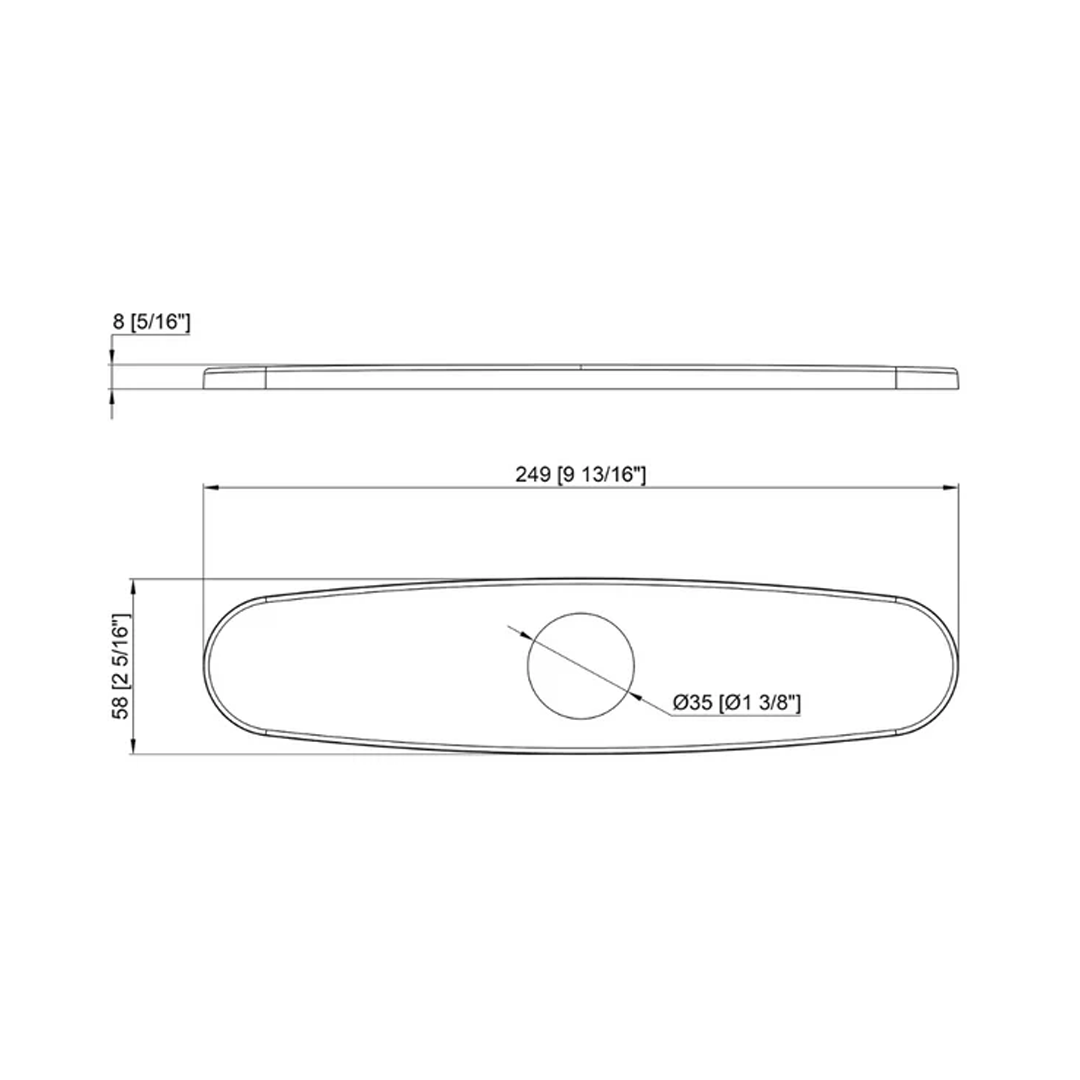 Deck Plates - Turn a 3-Hole Installation Into 1-Hole