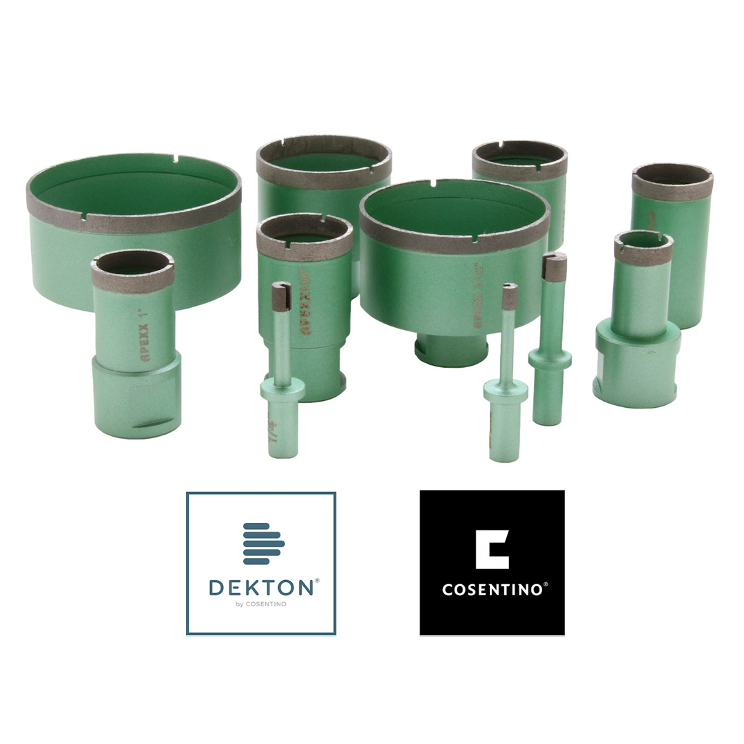 APEXX Green Thin-Wall Porcelain/UCS Core Bits & Blind-Hole Bits