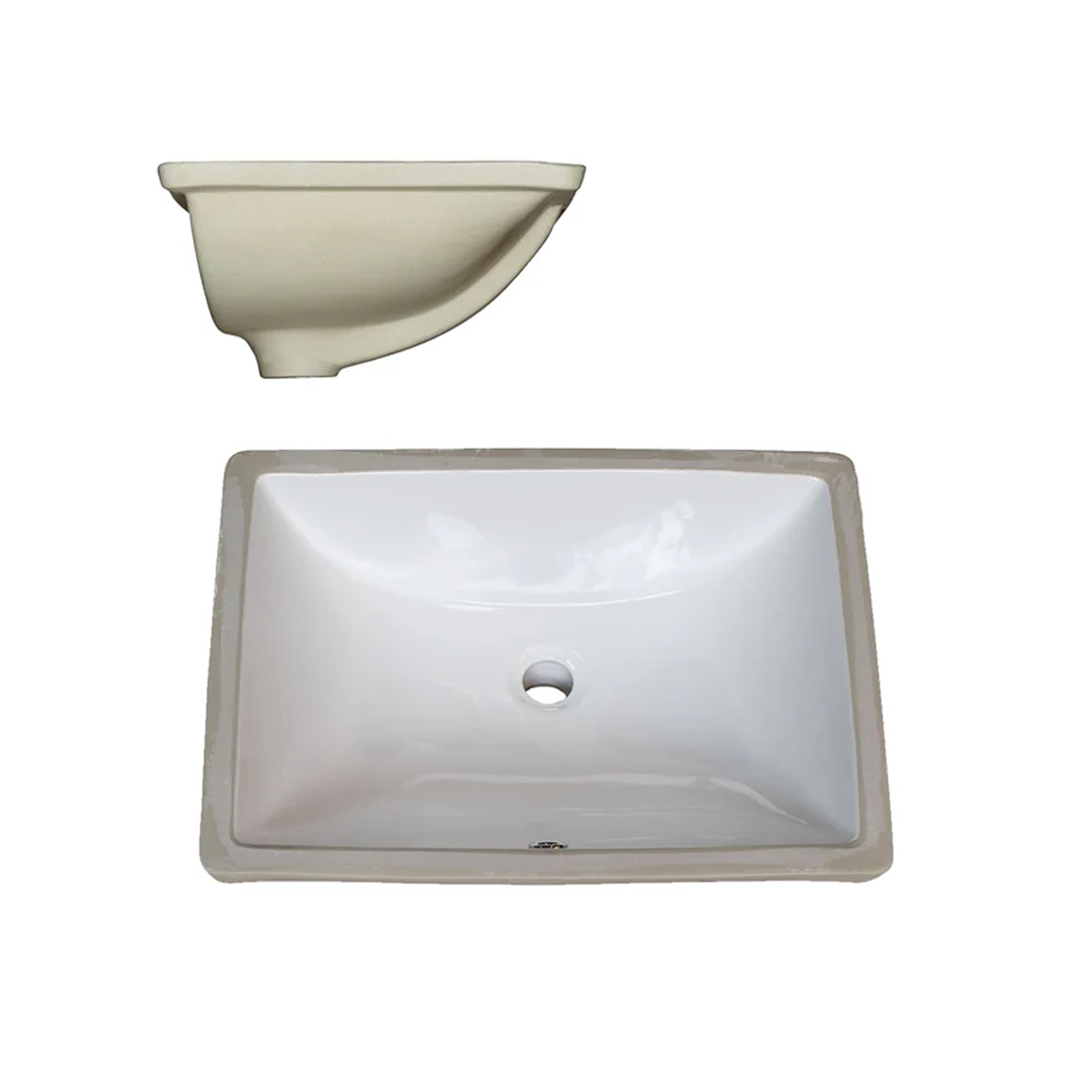 Pelican Pearl Series PL-3099 Porcelain Undermount Sink