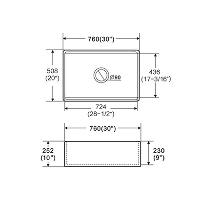 Pelican Performance Series Fireclay Workstation Sink