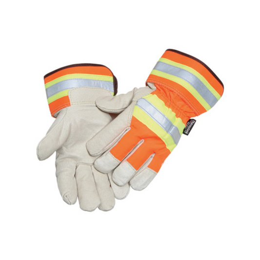 RADNOR™ Hi-Vis Orange Grain Pigskin Foam/Thinsulate™ Lined Cold Weather Gloves