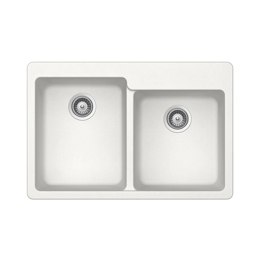 Pelican Crystallite Series PL-175 Granite Composite Double Bowl Sink