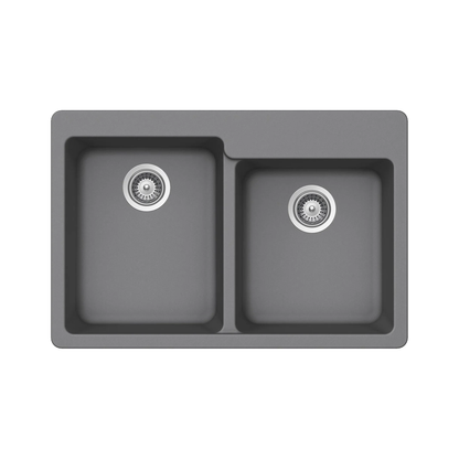 Pelican Crystallite Series PL-175 Granite Composite Double Bowl Sink