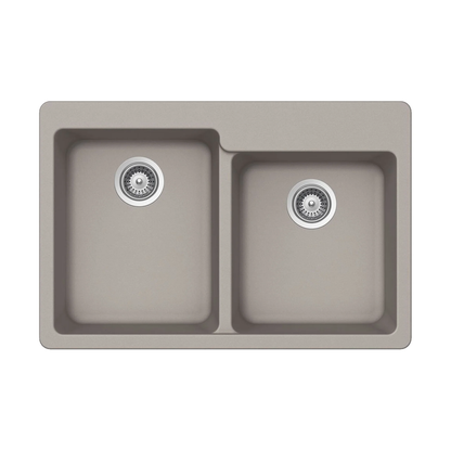 Pelican Crystallite Series PL-175 Granite Composite Double Bowl Sink