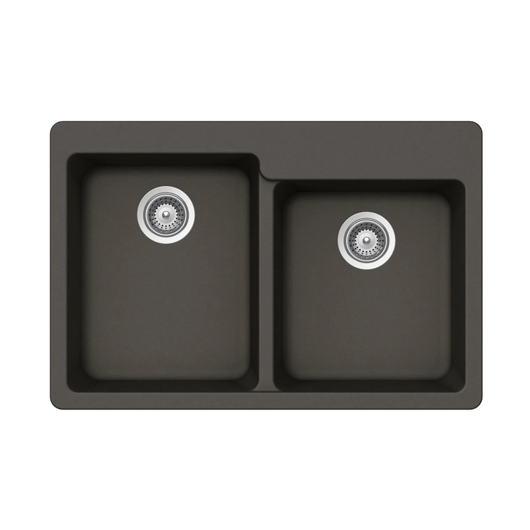 Pelican Crystallite Series PL-175 Granite Composite Double Bowl Sink