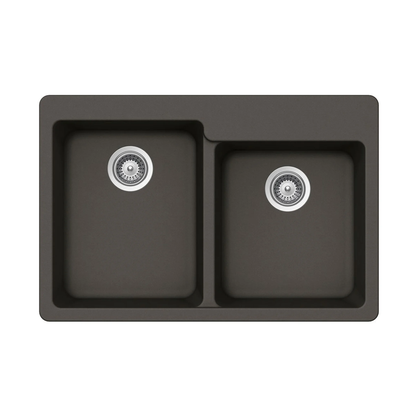 Pelican Crystallite Series PL-175 Granite Composite Double Bowl Sink