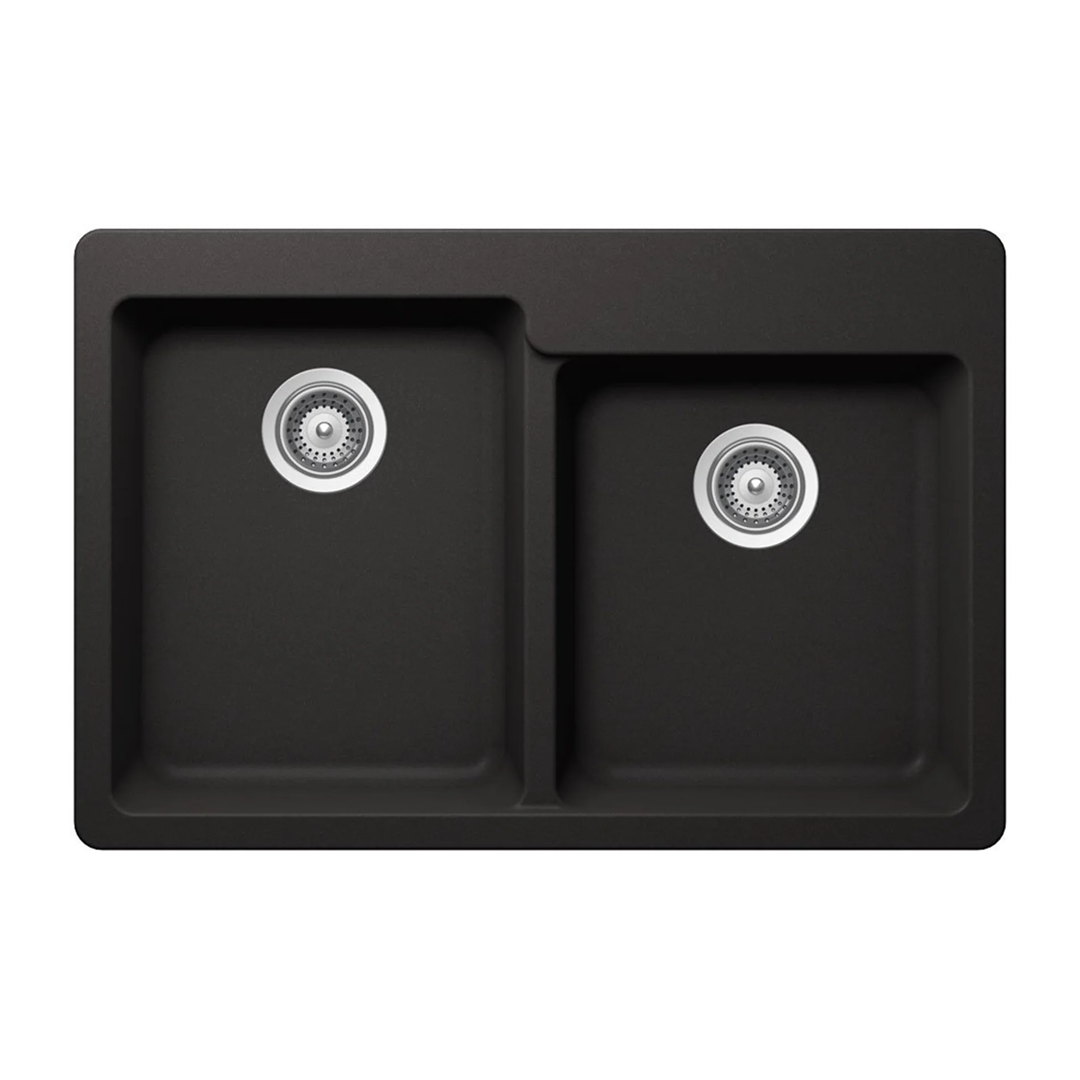 Pelican Crystallite Series PL-175 Granite Composite Double Bowl Sink