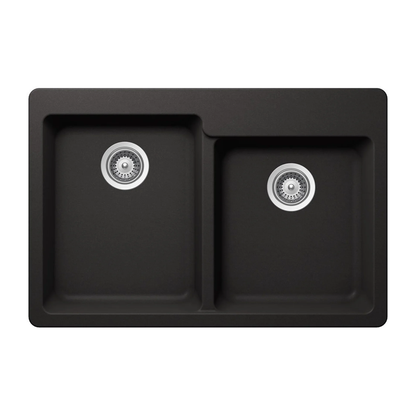 Pelican Crystallite Series PL-175 Granite Composite Double Bowl Sink