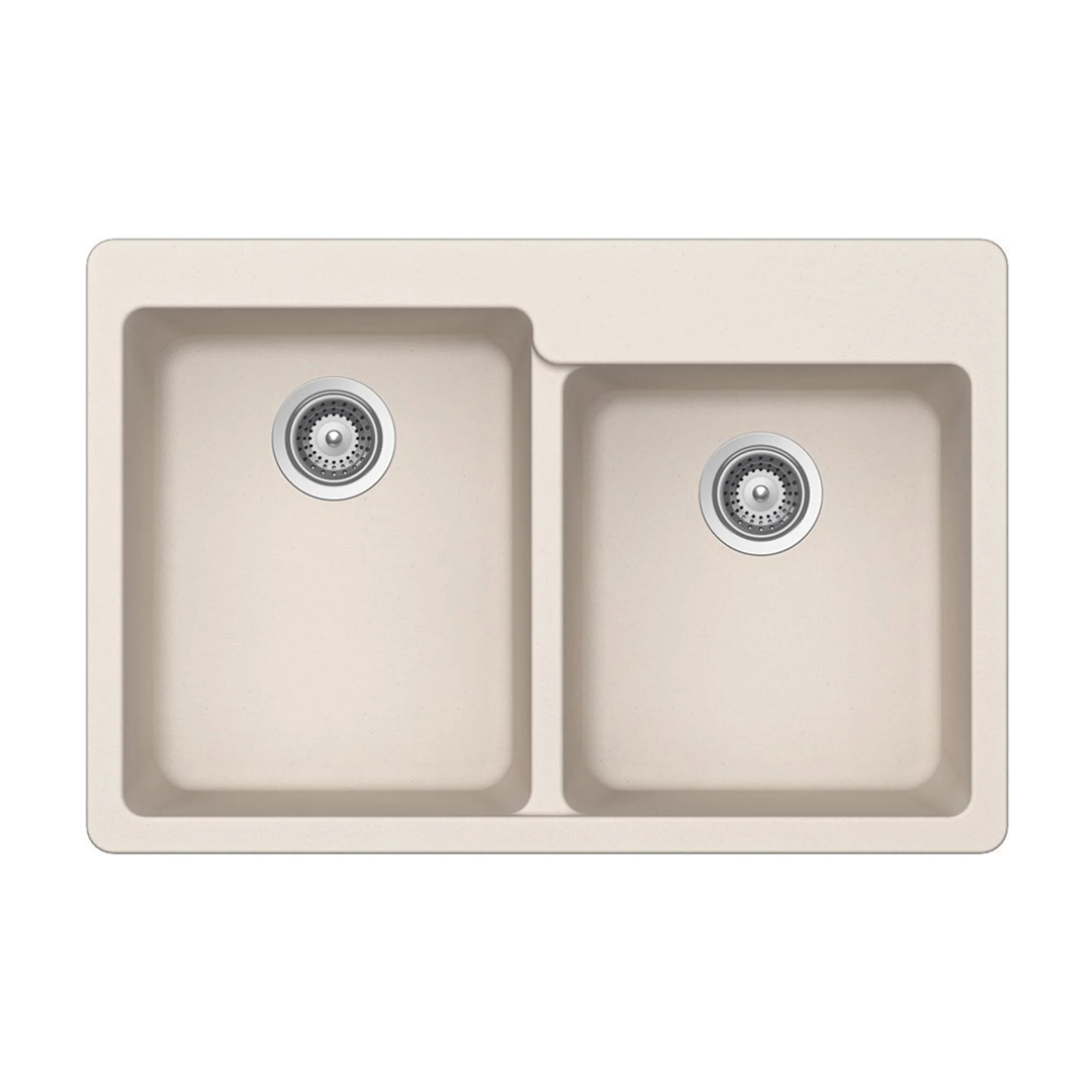 Pelican Crystallite Series PL-175 Granite Composite Double Bowl Sink