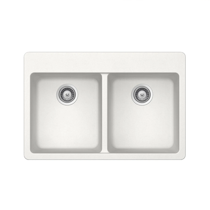 Pelican Crystallite Series PL-200 Granite Composite Double Bowl Sink