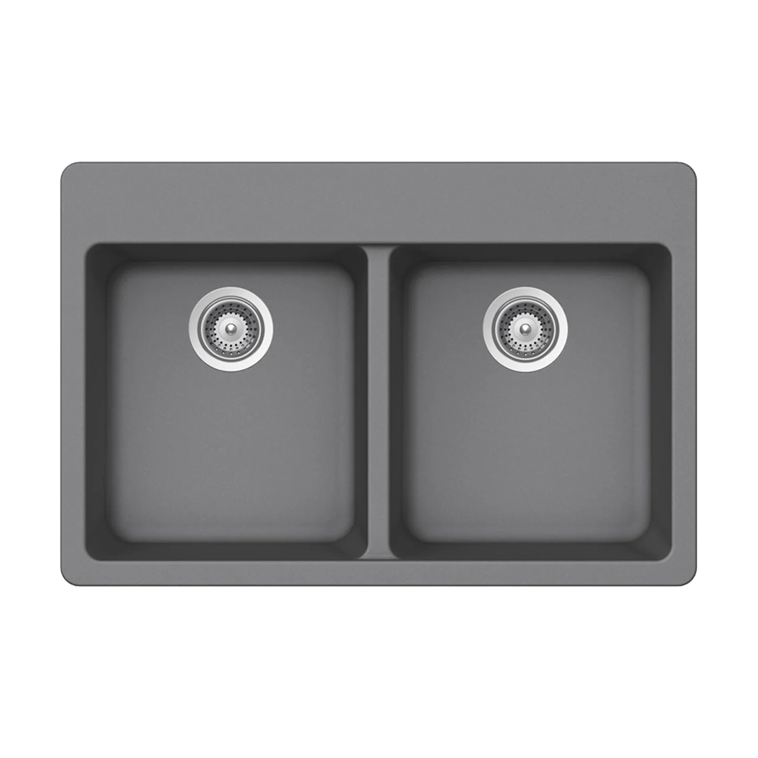 Pelican Crystallite Series PL-200 Granite Composite Double Bowl Sink