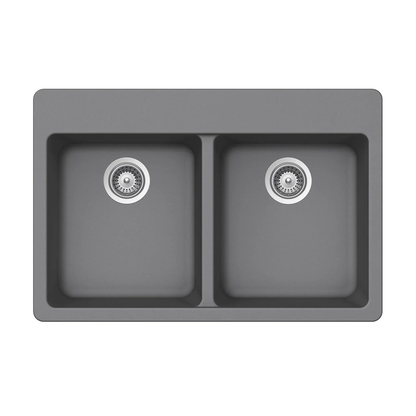 Pelican Crystallite Series PL-200 Granite Composite Double Bowl Sink