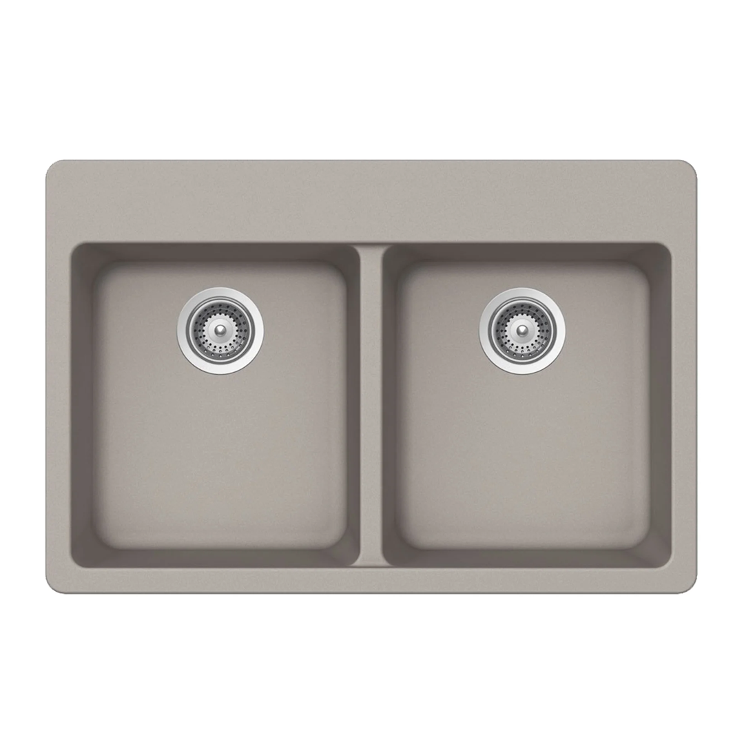 Pelican Crystallite Series PL-200 Granite Composite Double Bowl Sink