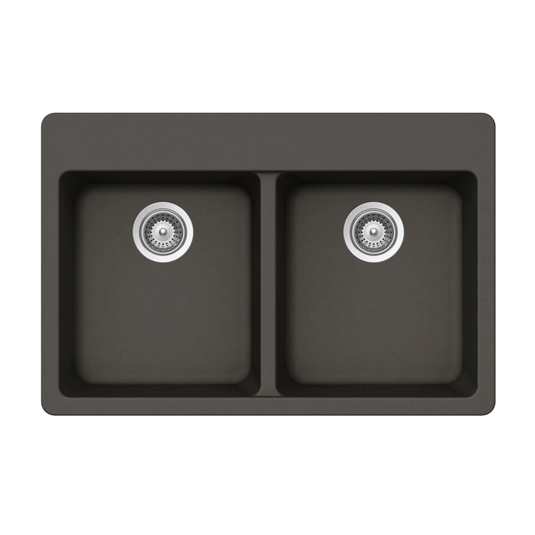 Pelican Crystallite Series PL-200 Granite Composite Double Bowl Sink