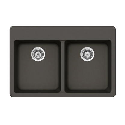 Pelican Crystallite Series PL-200 Granite Composite Double Bowl Sink