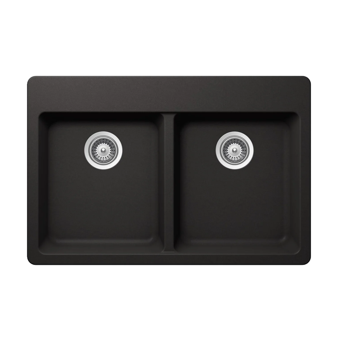 Pelican Crystallite Series PL-200 Granite Composite Double Bowl Sink