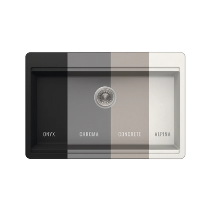 Pelican Crystallite Series PL-WS400 Granite Composite Workstation Sink